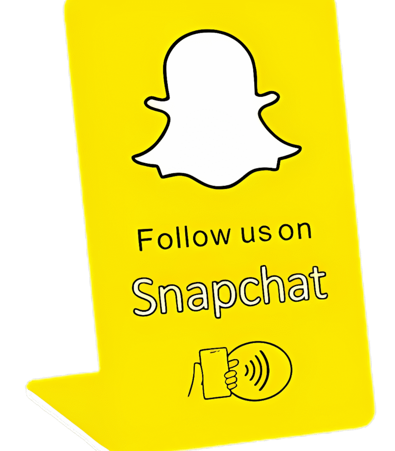 Snapchat – Follow Us – Stand